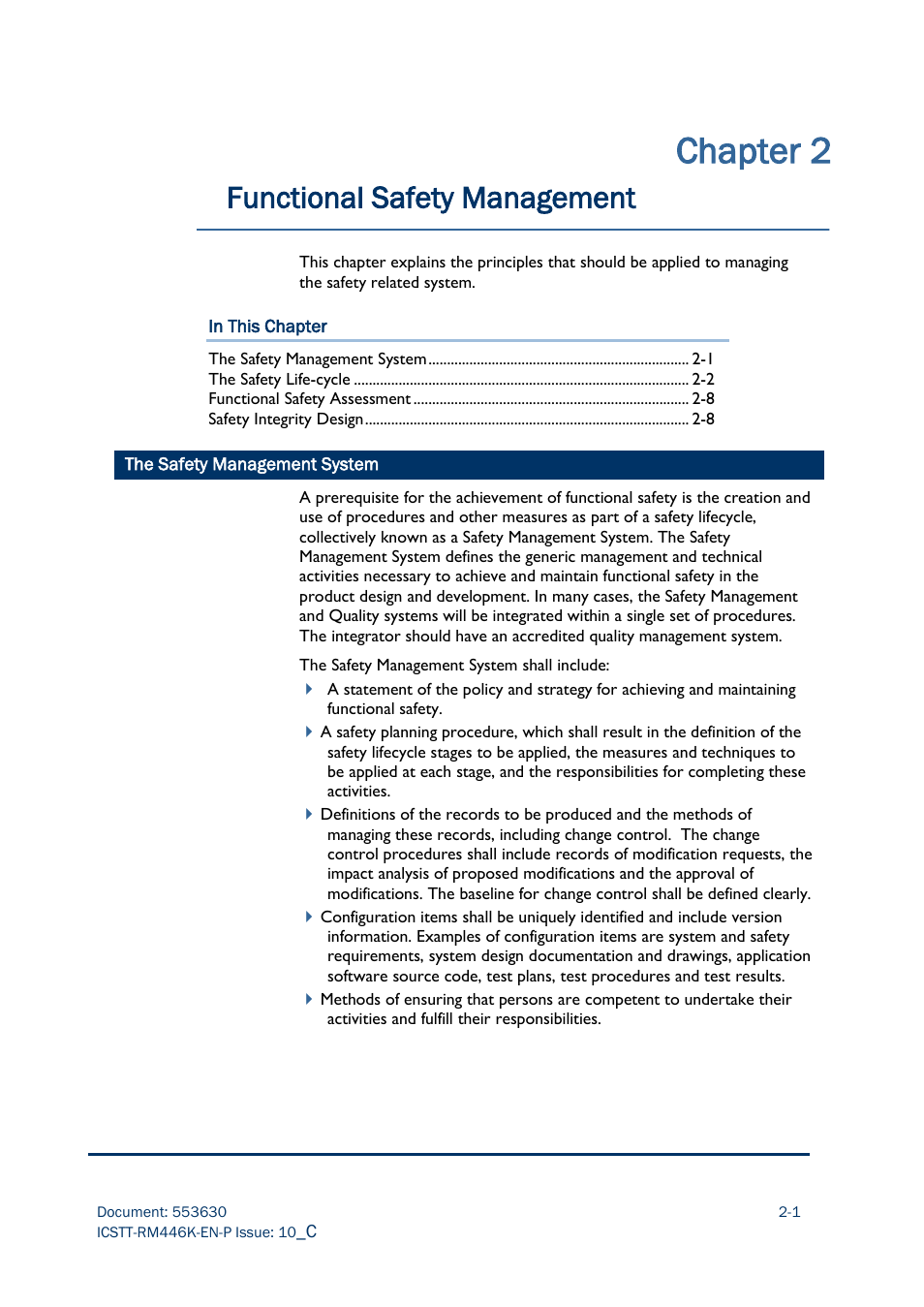 Chapter 2, Functional safety management | Rockwell Automation AADvance Controller Safety Manual User Manual | Page 25 / 128