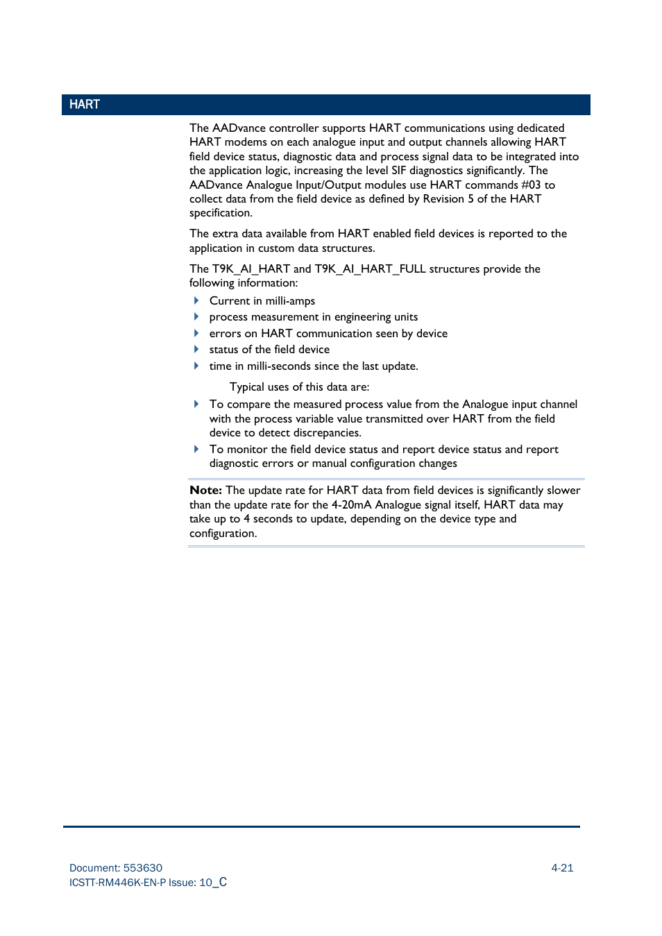 Hart | Rockwell Automation AADvance Controller Safety Manual User Manual | Page 77 / 128