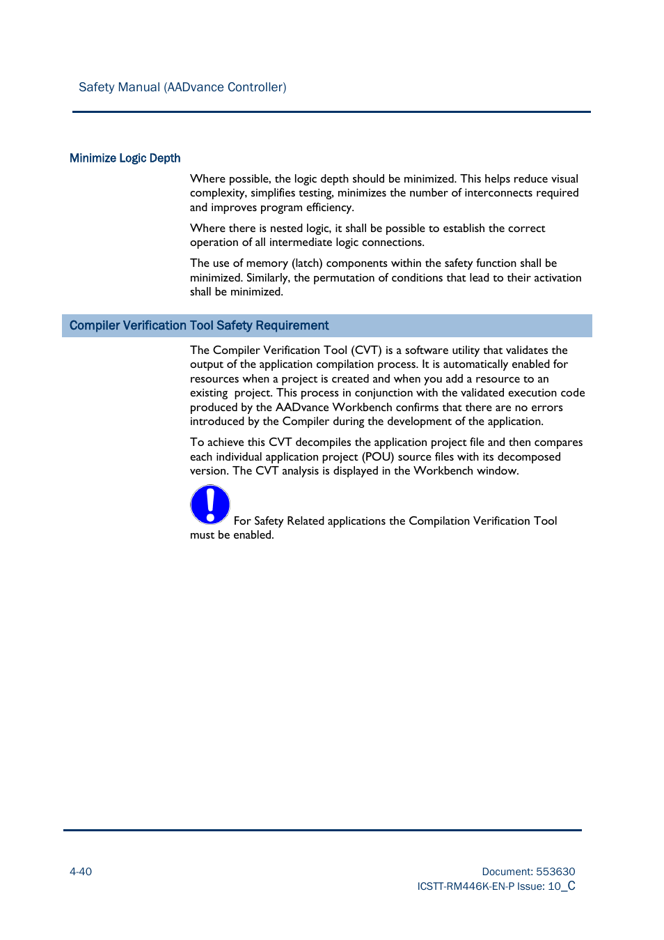 Rockwell Automation AADvance Controller Safety Manual User Manual | Page 96 / 128