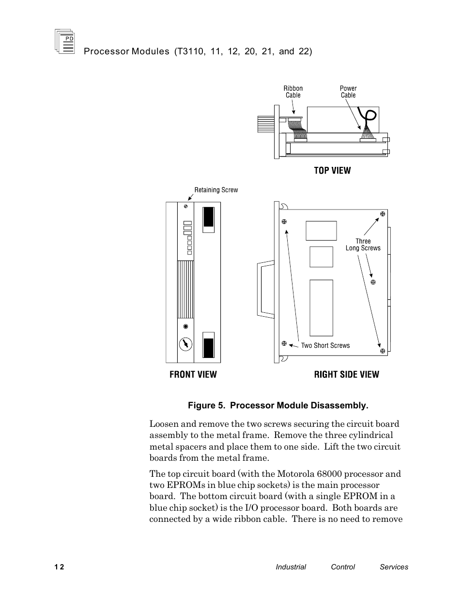 Rockwell Automation T3122 ICS Regent Processor Modules User Manual | Page 12 / 21