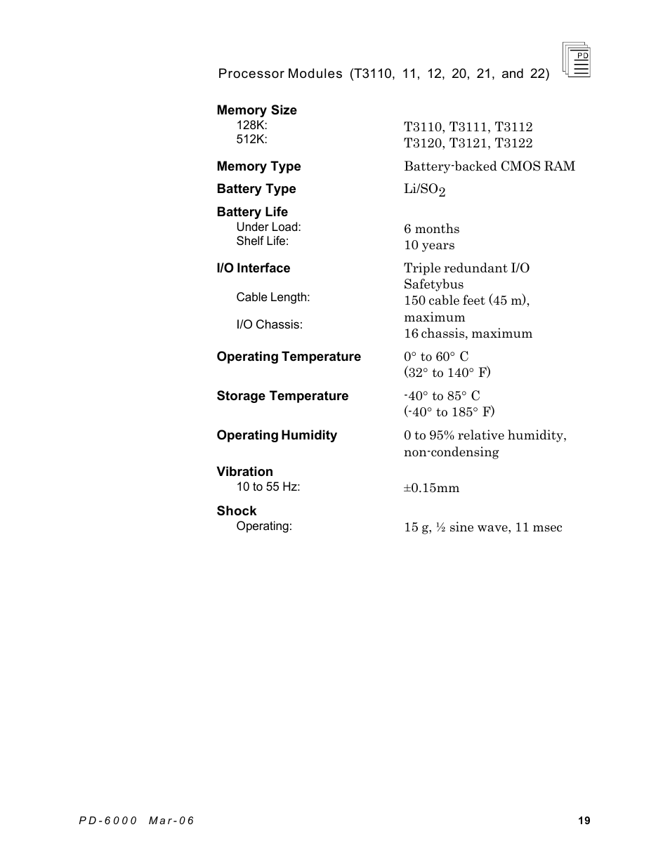 Rockwell Automation T3122 ICS Regent Processor Modules User Manual | Page 19 / 21