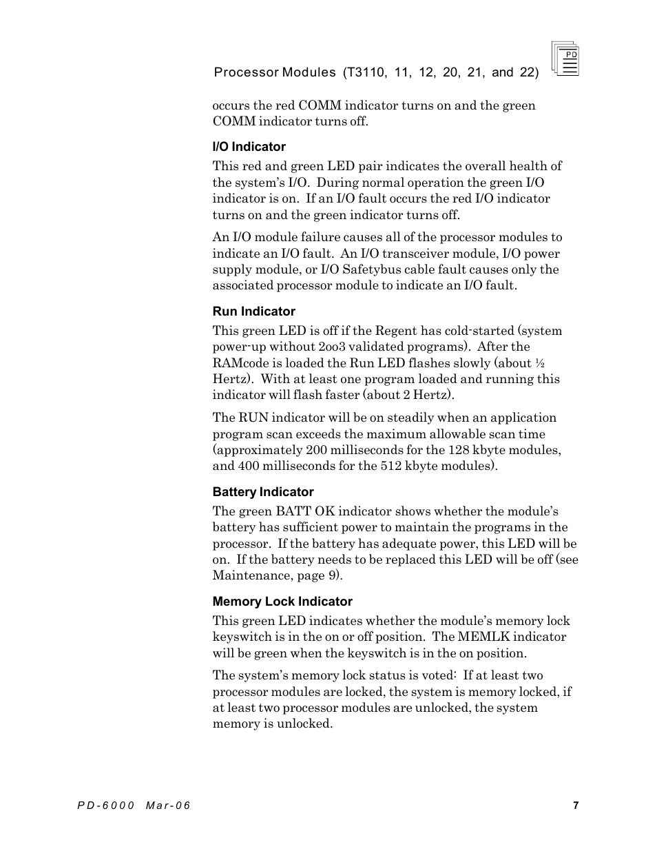 Rockwell Automation T3122 ICS Regent Processor Modules User Manual | Page 7 / 21