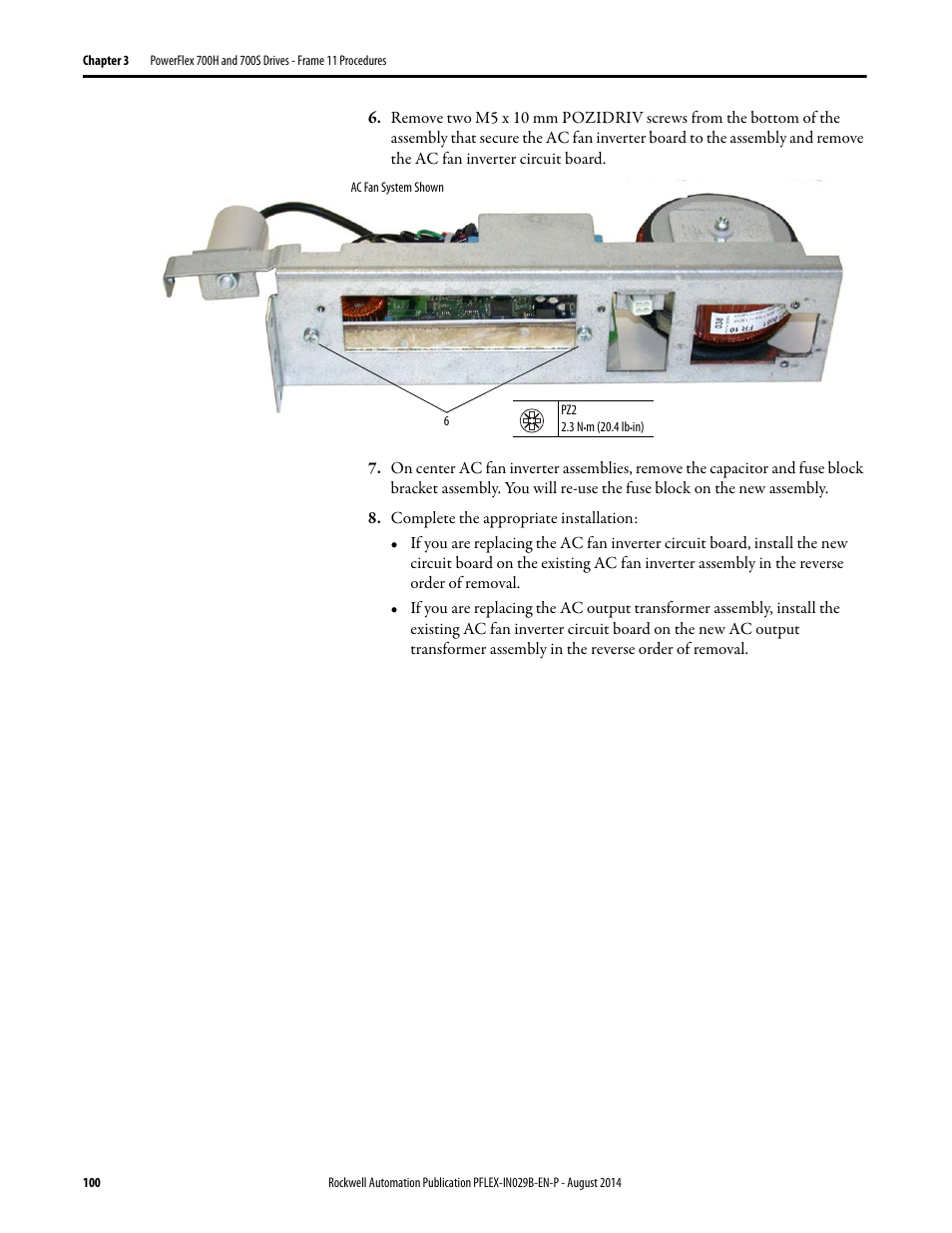 Rockwell Automation 20Y PowerFlex 700H, 700S, and 700AFE Drive Fan Systems, Frames 9...14 User Manual | Page 100 / 296