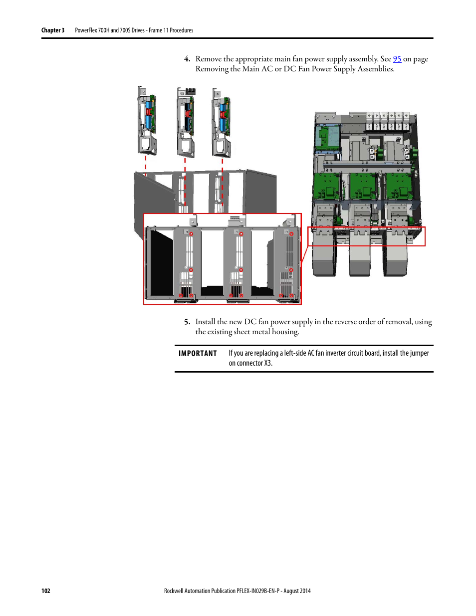 Rockwell Automation 20Y PowerFlex 700H, 700S, and 700AFE Drive Fan Systems, Frames 9...14 User Manual | Page 102 / 296