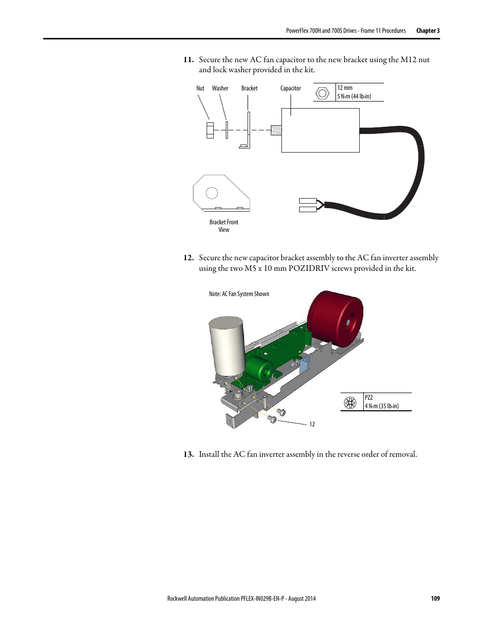Rockwell Automation 20Y PowerFlex 700H, 700S, and 700AFE Drive Fan Systems, Frames 9...14 User Manual | Page 109 / 296