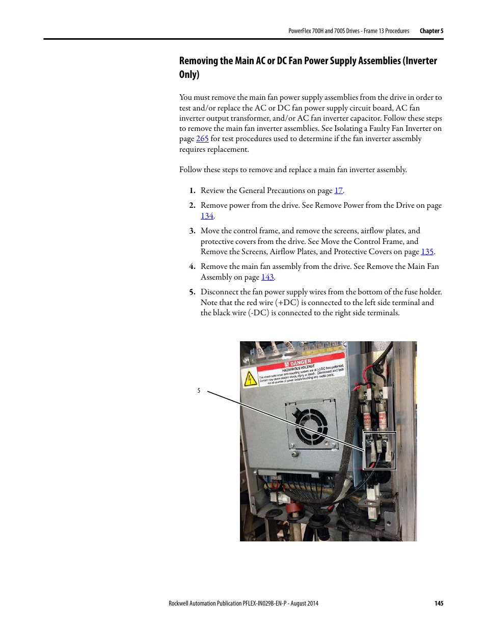 Rockwell Automation 20Y PowerFlex 700H, 700S, and 700AFE Drive Fan Systems, Frames 9...14 User Manual | Page 145 / 296