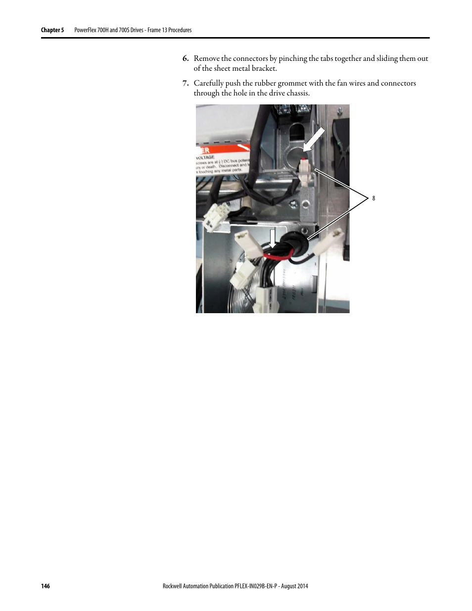 Rockwell Automation 20Y PowerFlex 700H, 700S, and 700AFE Drive Fan Systems, Frames 9...14 User Manual | Page 146 / 296