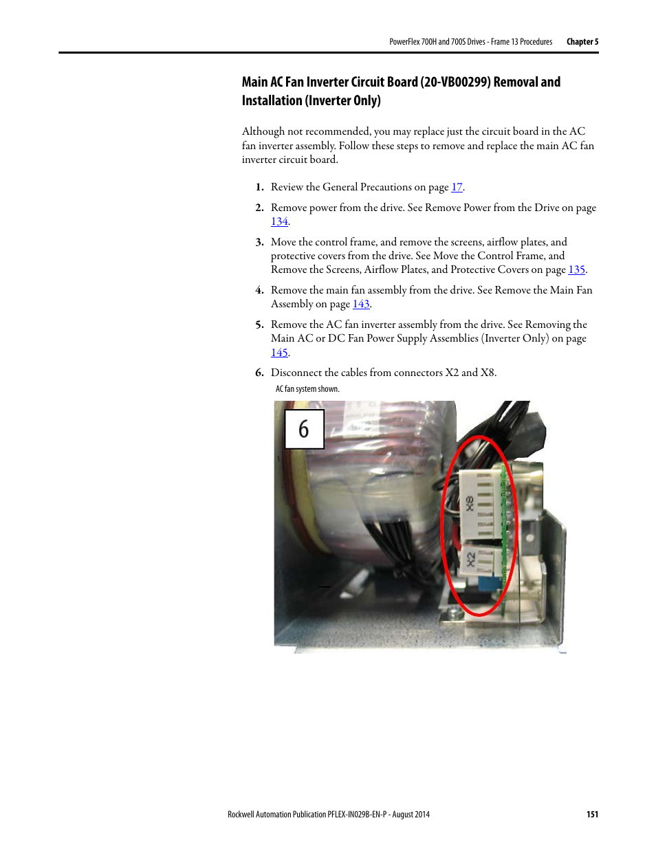 Rockwell Automation 20Y PowerFlex 700H, 700S, and 700AFE Drive Fan Systems, Frames 9...14 User Manual | Page 151 / 296