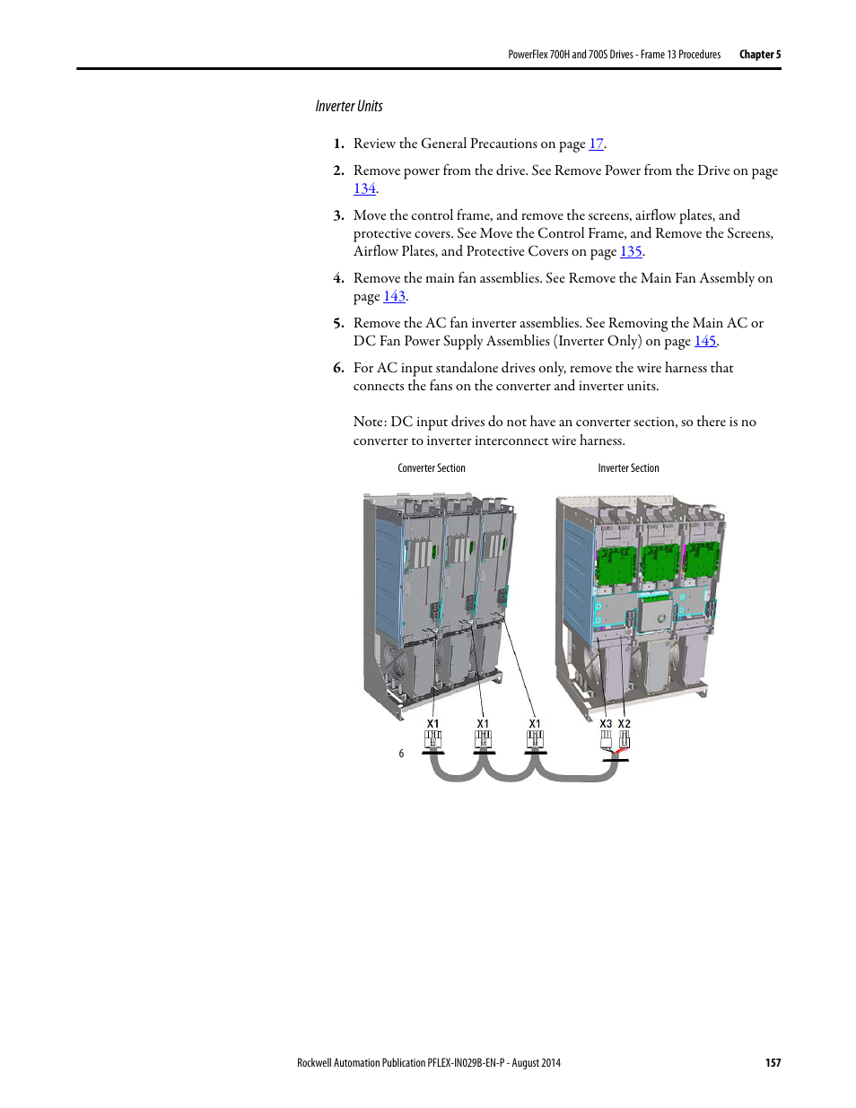 Inverter units o | Rockwell Automation 20Y PowerFlex 700H, 700S, and 700AFE Drive Fan Systems, Frames 9...14 User Manual | Page 157 / 296