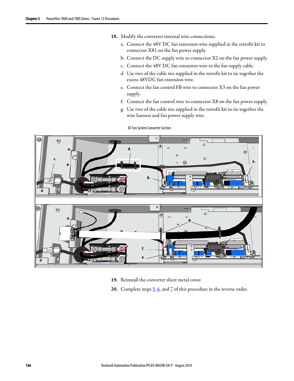 Rockwell Automation 20Y PowerFlex 700H, 700S, and 700AFE Drive Fan Systems, Frames 9...14 User Manual | Page 166 / 296