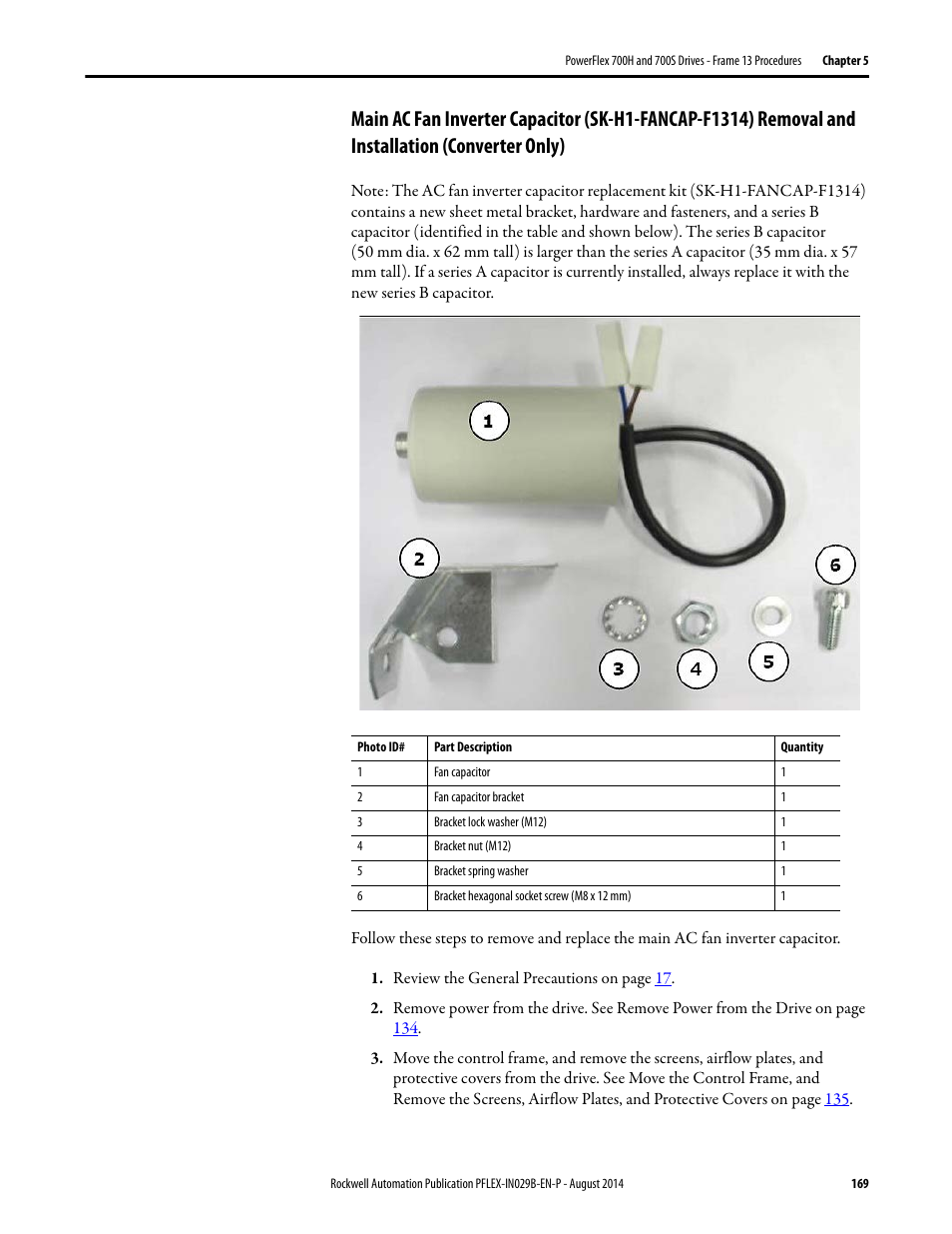 Rockwell Automation 20Y PowerFlex 700H, 700S, and 700AFE Drive Fan Systems, Frames 9...14 User Manual | Page 169 / 296