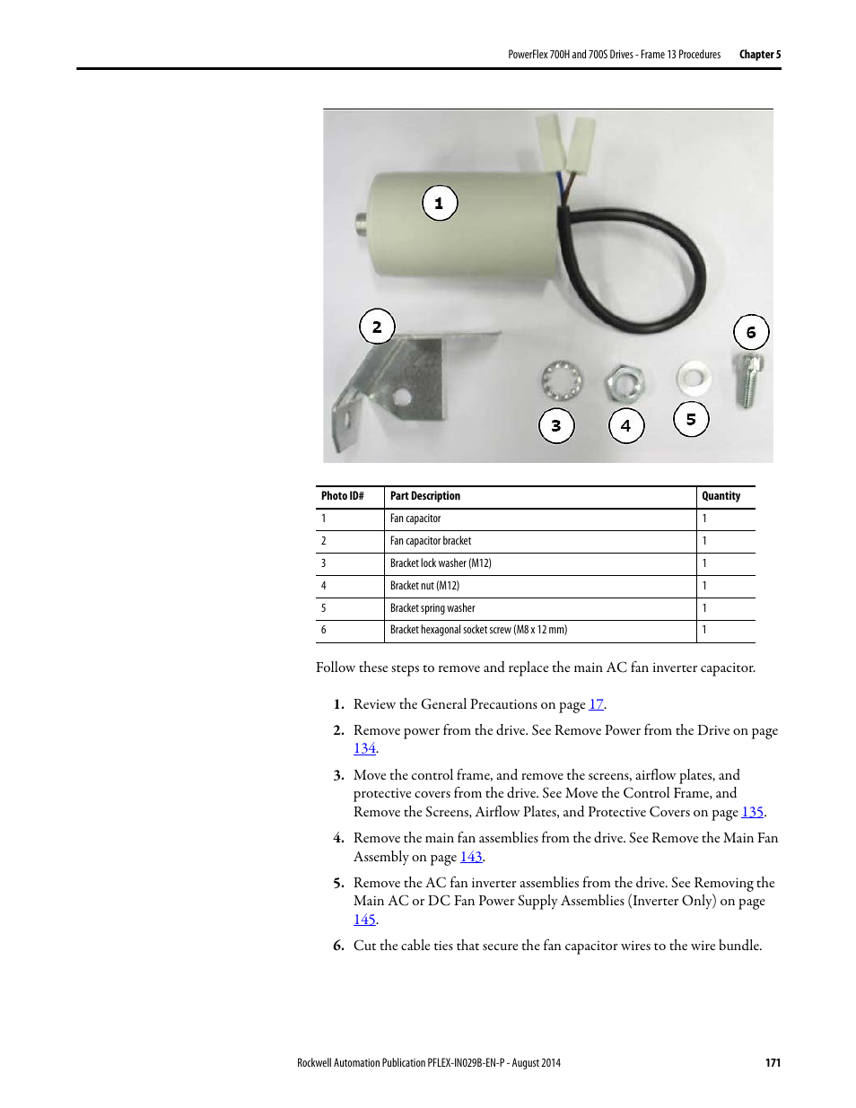 Rockwell Automation 20Y PowerFlex 700H, 700S, and 700AFE Drive Fan Systems, Frames 9...14 User Manual | Page 171 / 296