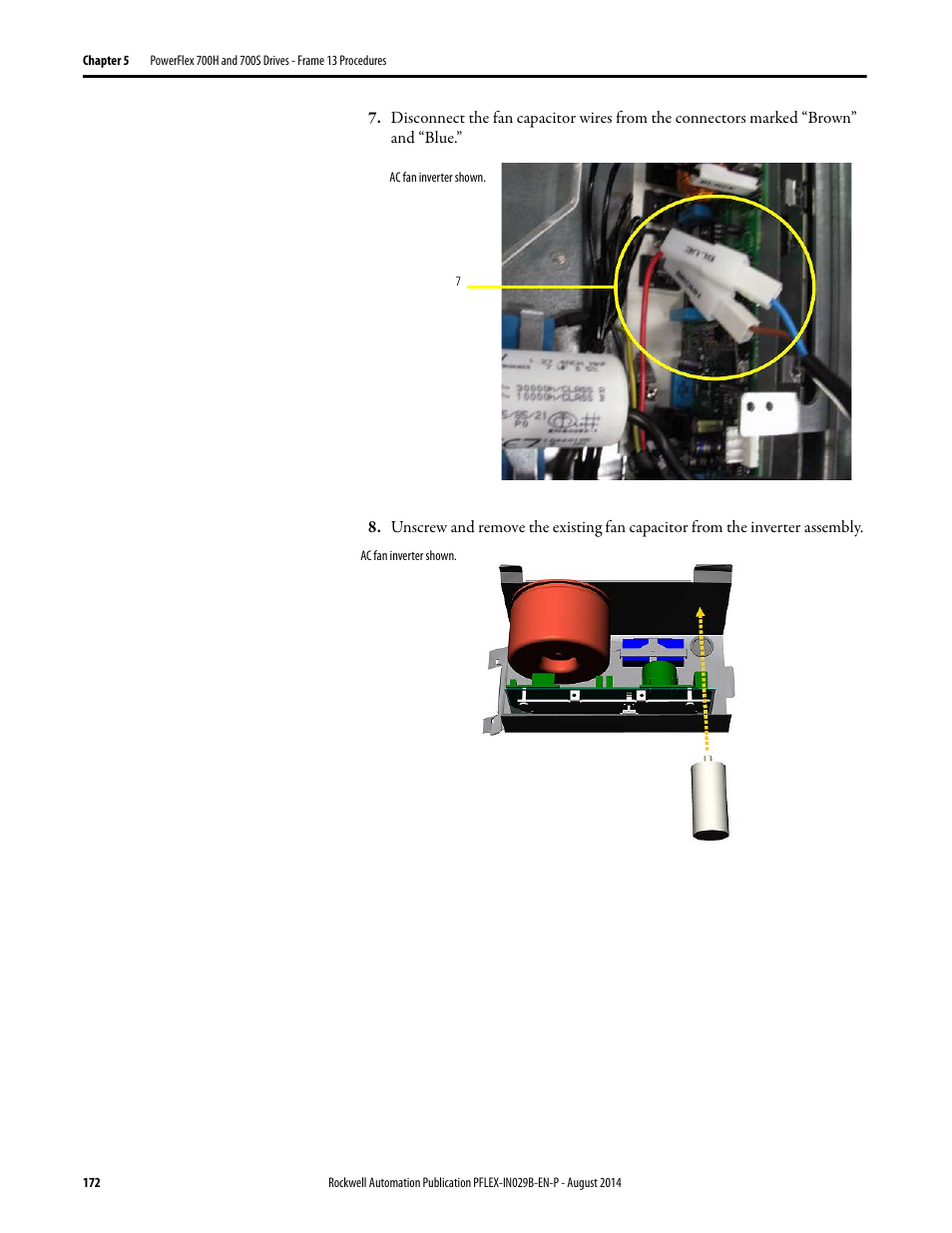 Rockwell Automation 20Y PowerFlex 700H, 700S, and 700AFE Drive Fan Systems, Frames 9...14 User Manual | Page 172 / 296