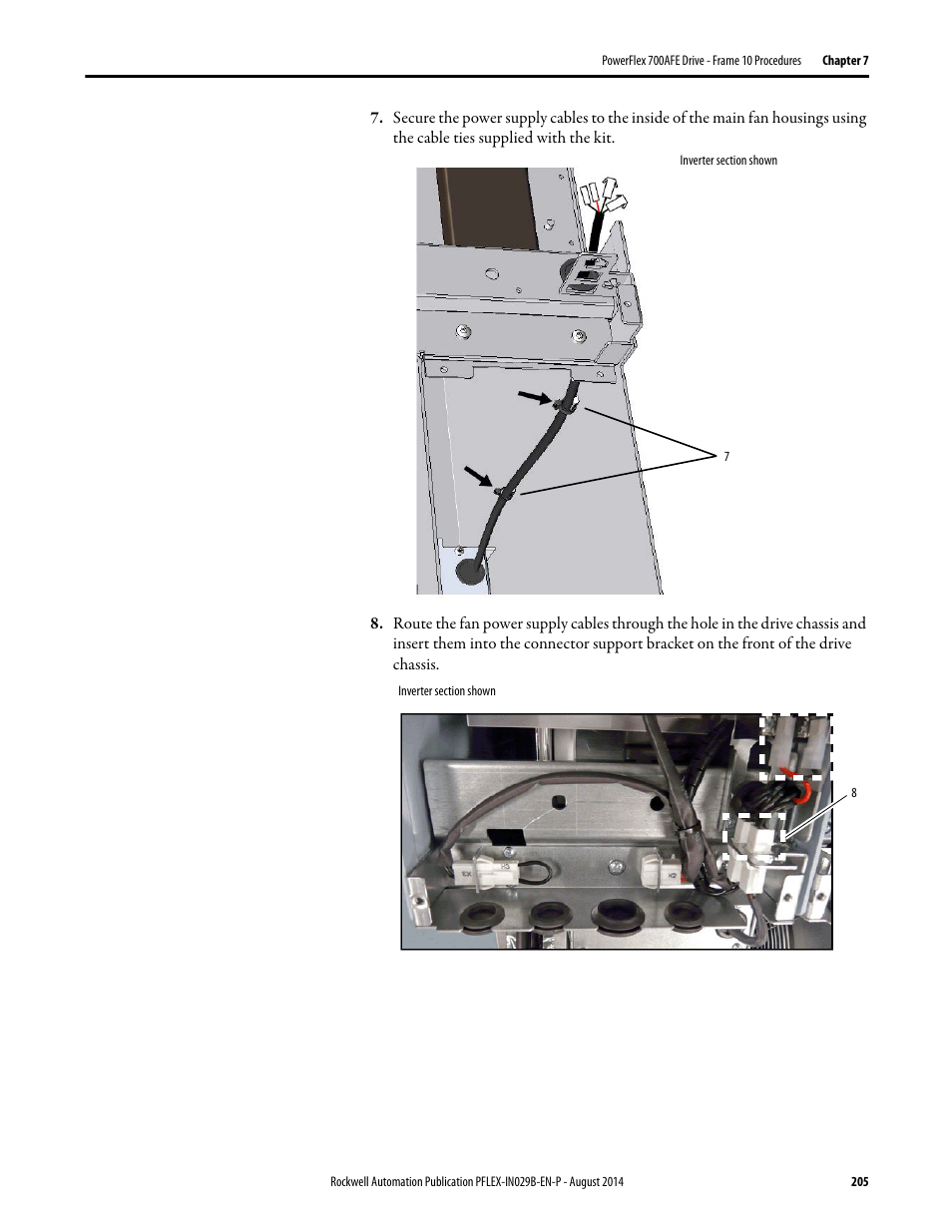 Rockwell Automation 20Y PowerFlex 700H, 700S, and 700AFE Drive Fan Systems, Frames 9...14 User Manual | Page 205 / 296