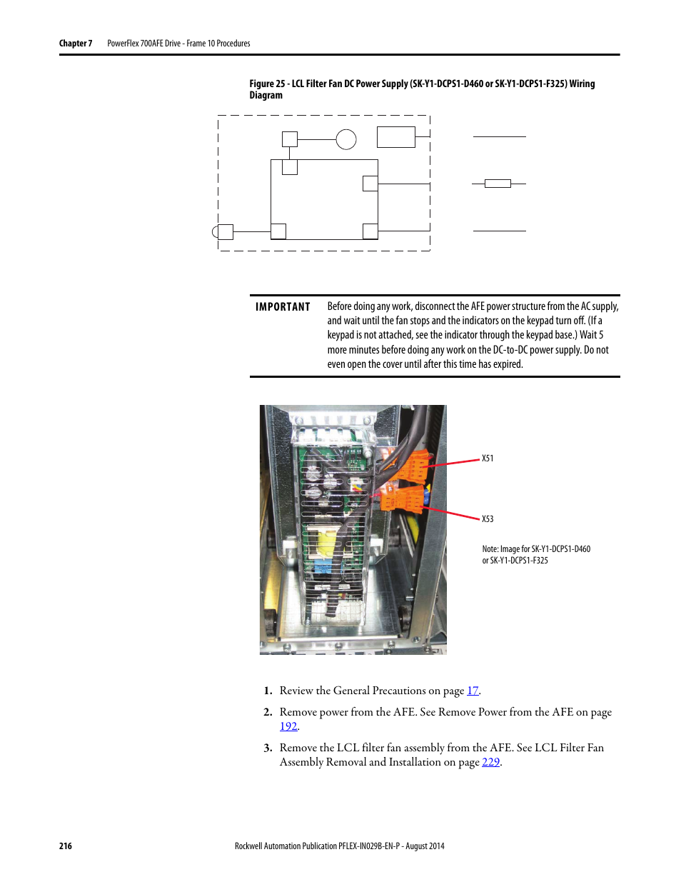 Figure 25 | Rockwell Automation 20Y PowerFlex 700H, 700S, and 700AFE Drive Fan Systems, Frames 9...14 User Manual | Page 216 / 296
