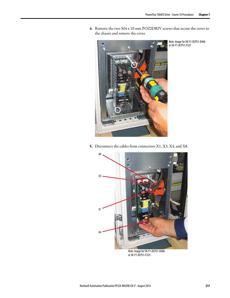 Rockwell Automation 20Y PowerFlex 700H, 700S, and 700AFE Drive Fan Systems, Frames 9...14 User Manual | Page 217 / 296