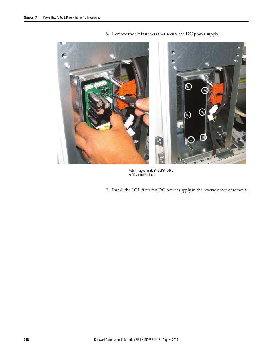 Rockwell Automation 20Y PowerFlex 700H, 700S, and 700AFE Drive Fan Systems, Frames 9...14 User Manual | Page 218 / 296