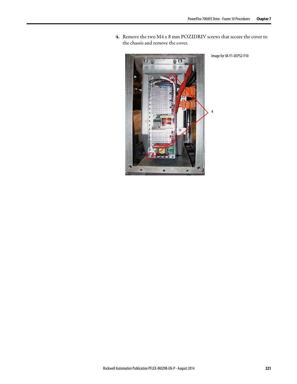 Rockwell Automation 20Y PowerFlex 700H, 700S, and 700AFE Drive Fan Systems, Frames 9...14 User Manual | Page 221 / 296