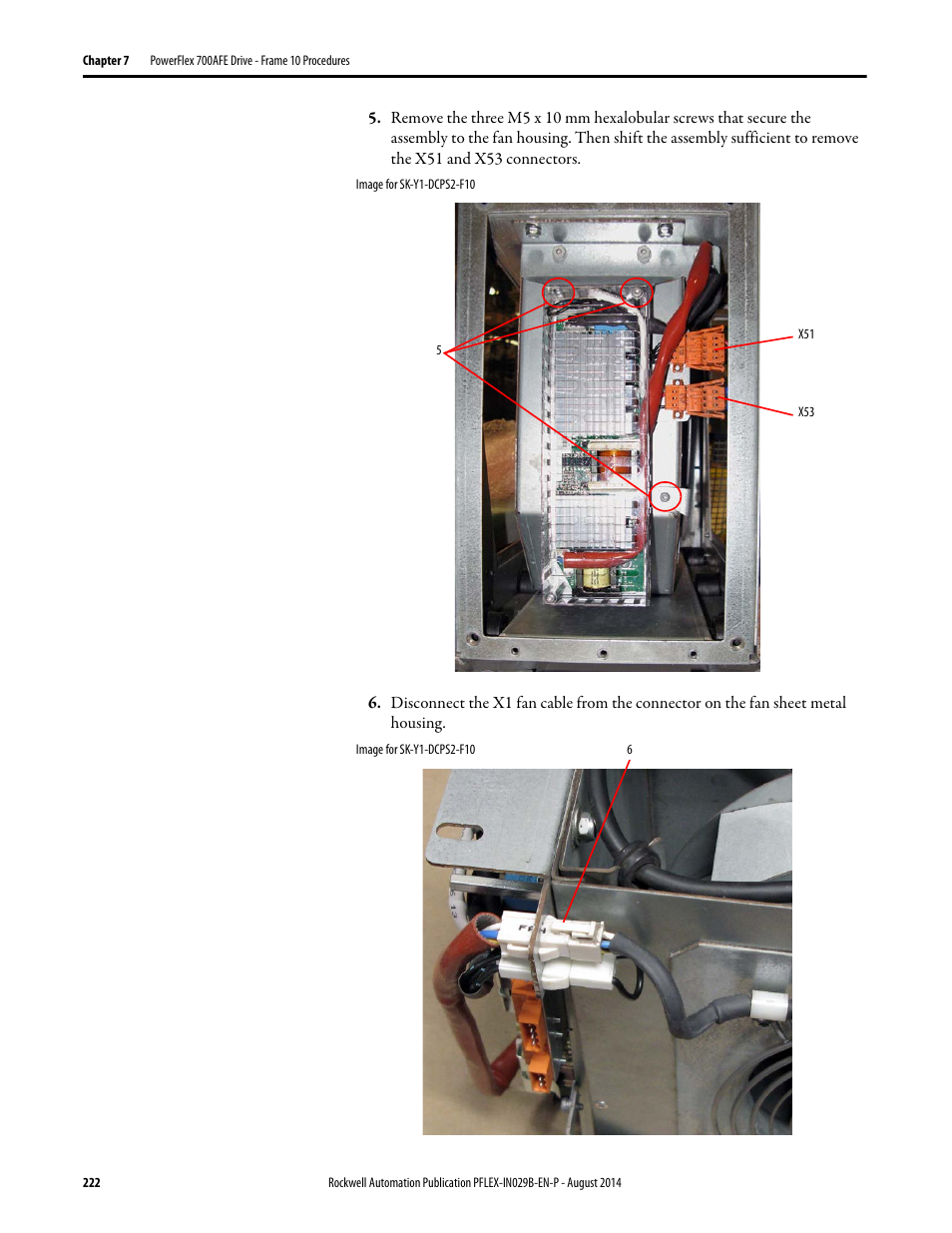 Rockwell Automation 20Y PowerFlex 700H, 700S, and 700AFE Drive Fan Systems, Frames 9...14 User Manual | Page 222 / 296