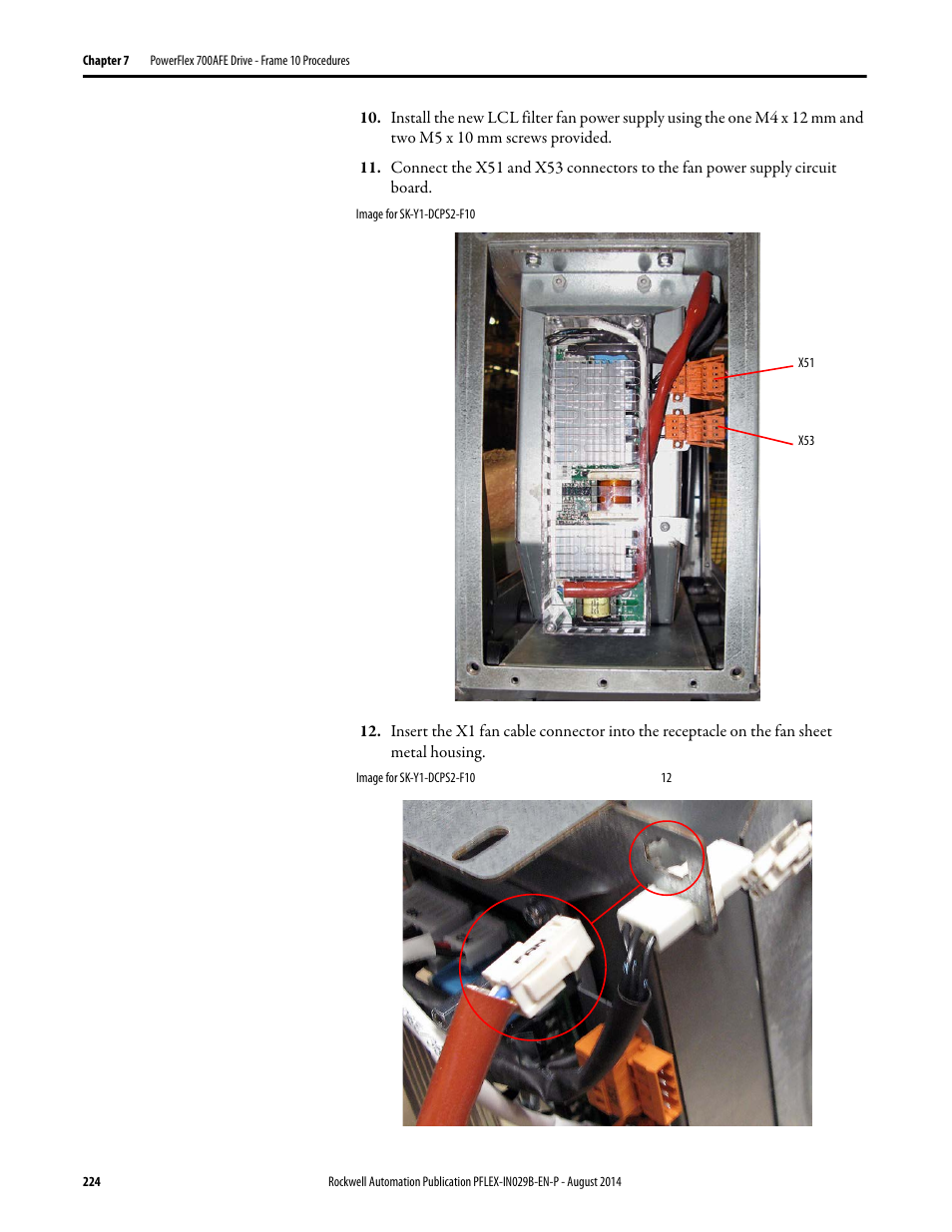 Rockwell Automation 20Y PowerFlex 700H, 700S, and 700AFE Drive Fan Systems, Frames 9...14 User Manual | Page 224 / 296