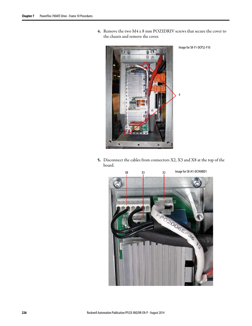 Rockwell Automation 20Y PowerFlex 700H, 700S, and 700AFE Drive Fan Systems, Frames 9...14 User Manual | Page 226 / 296