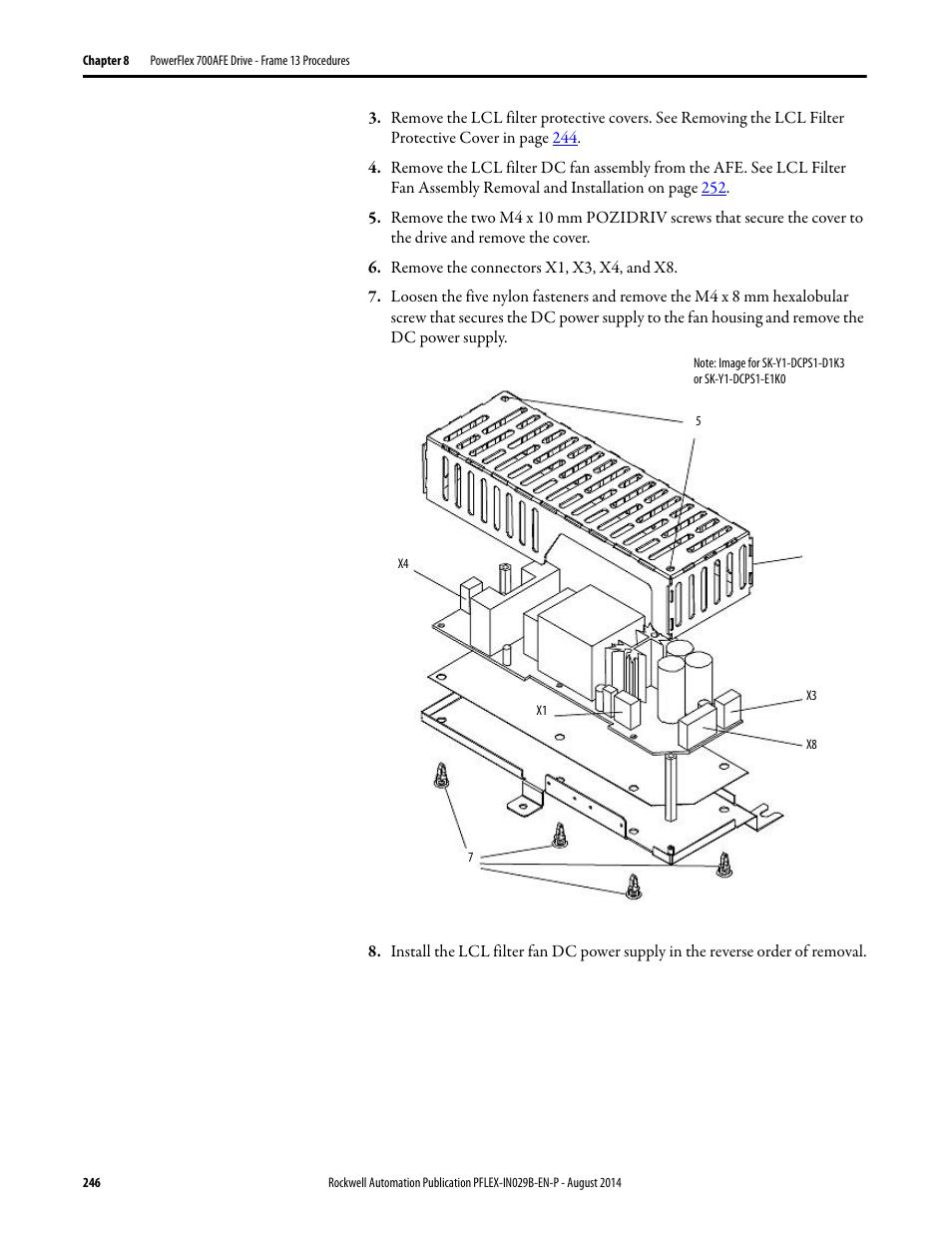 Rockwell Automation 20Y PowerFlex 700H, 700S, and 700AFE Drive Fan Systems, Frames 9...14 User Manual | Page 246 / 296