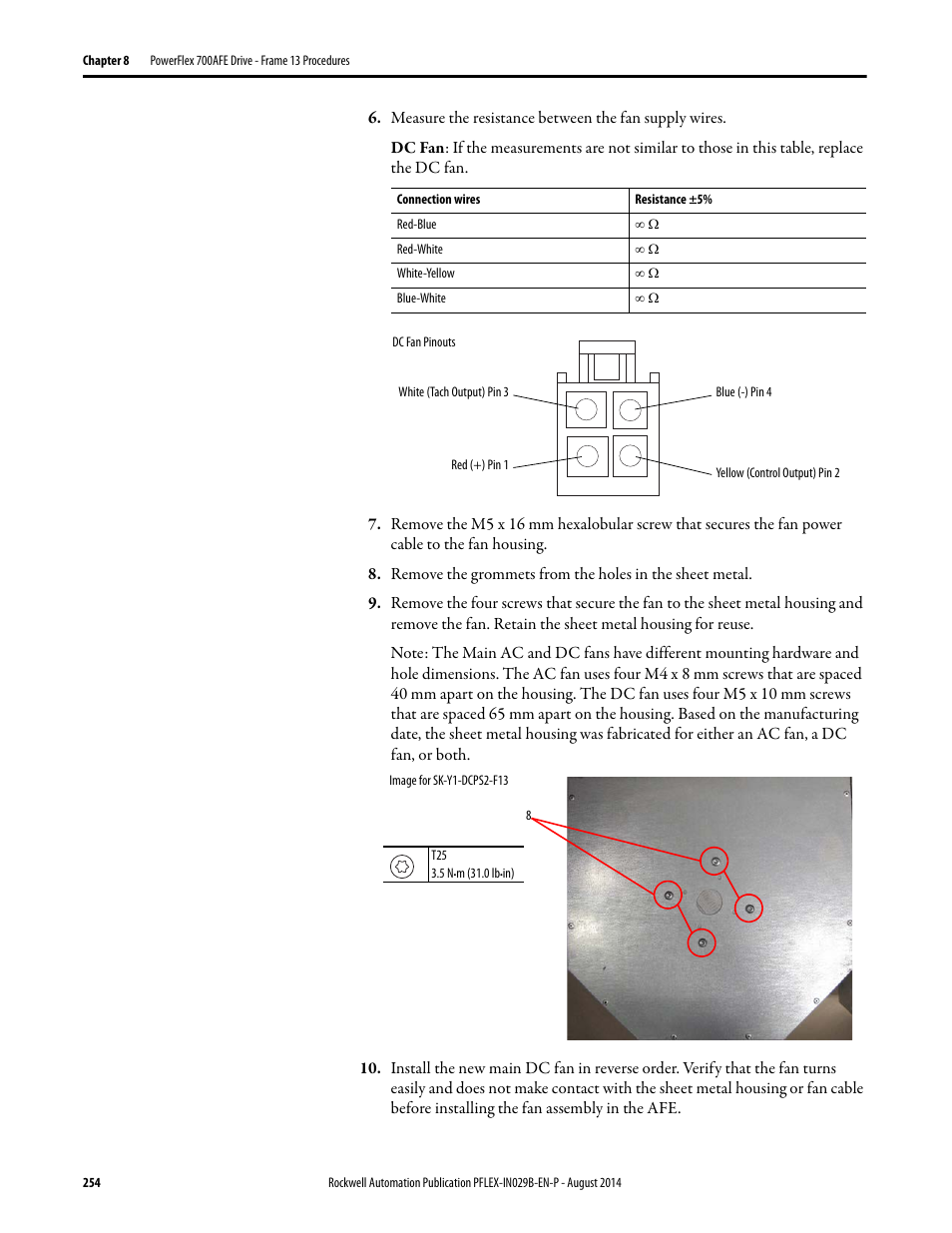 Rockwell Automation 20Y PowerFlex 700H, 700S, and 700AFE Drive Fan Systems, Frames 9...14 User Manual | Page 254 / 296