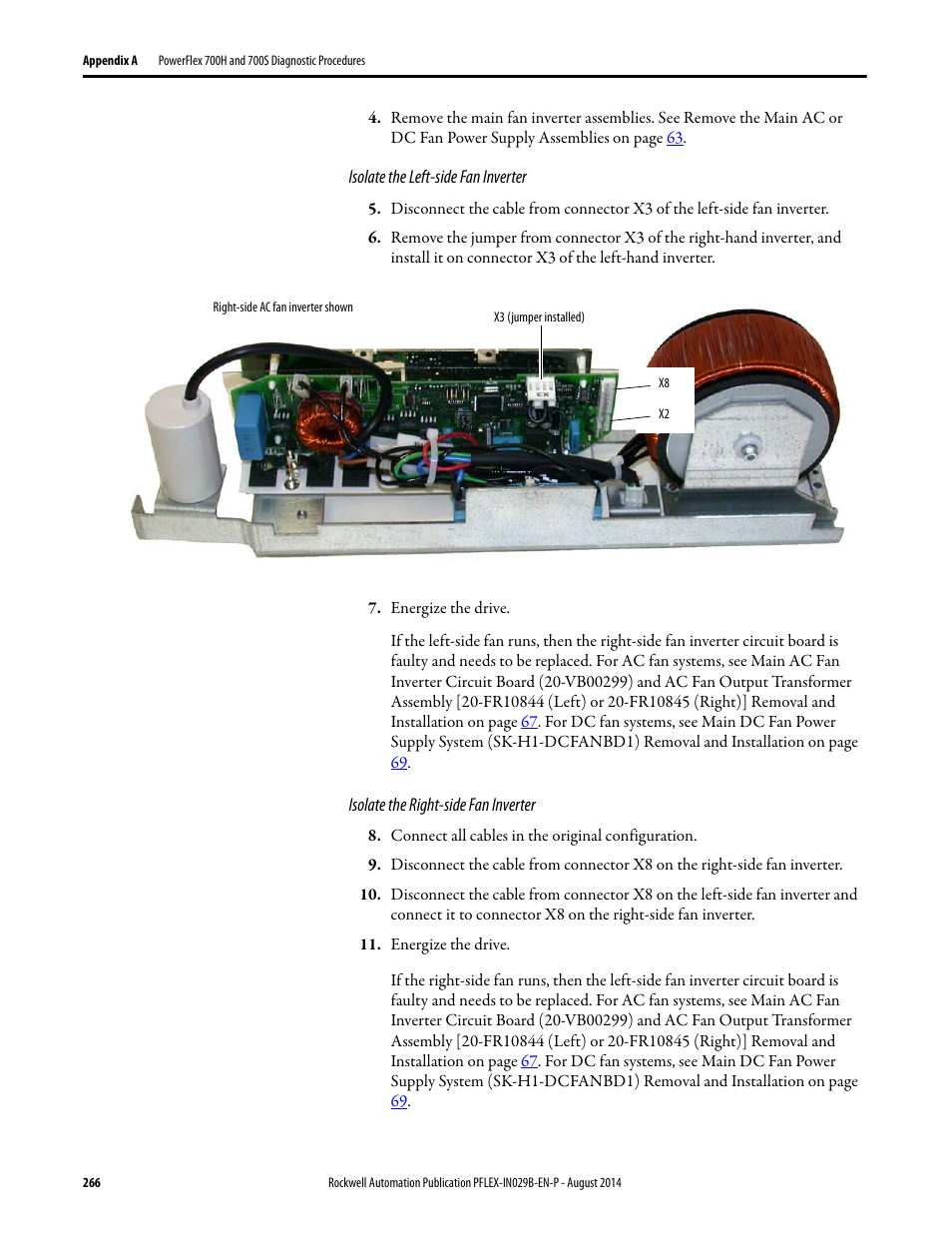 Rockwell Automation 20Y PowerFlex 700H, 700S, and 700AFE Drive Fan Systems, Frames 9...14 User Manual | Page 266 / 296