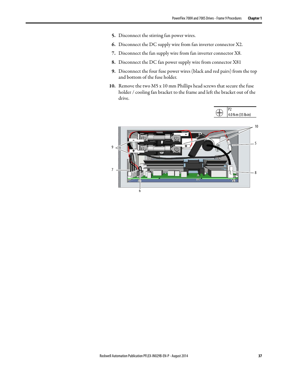 Rockwell Automation 20Y PowerFlex 700H, 700S, and 700AFE Drive Fan Systems, Frames 9...14 User Manual | Page 37 / 296