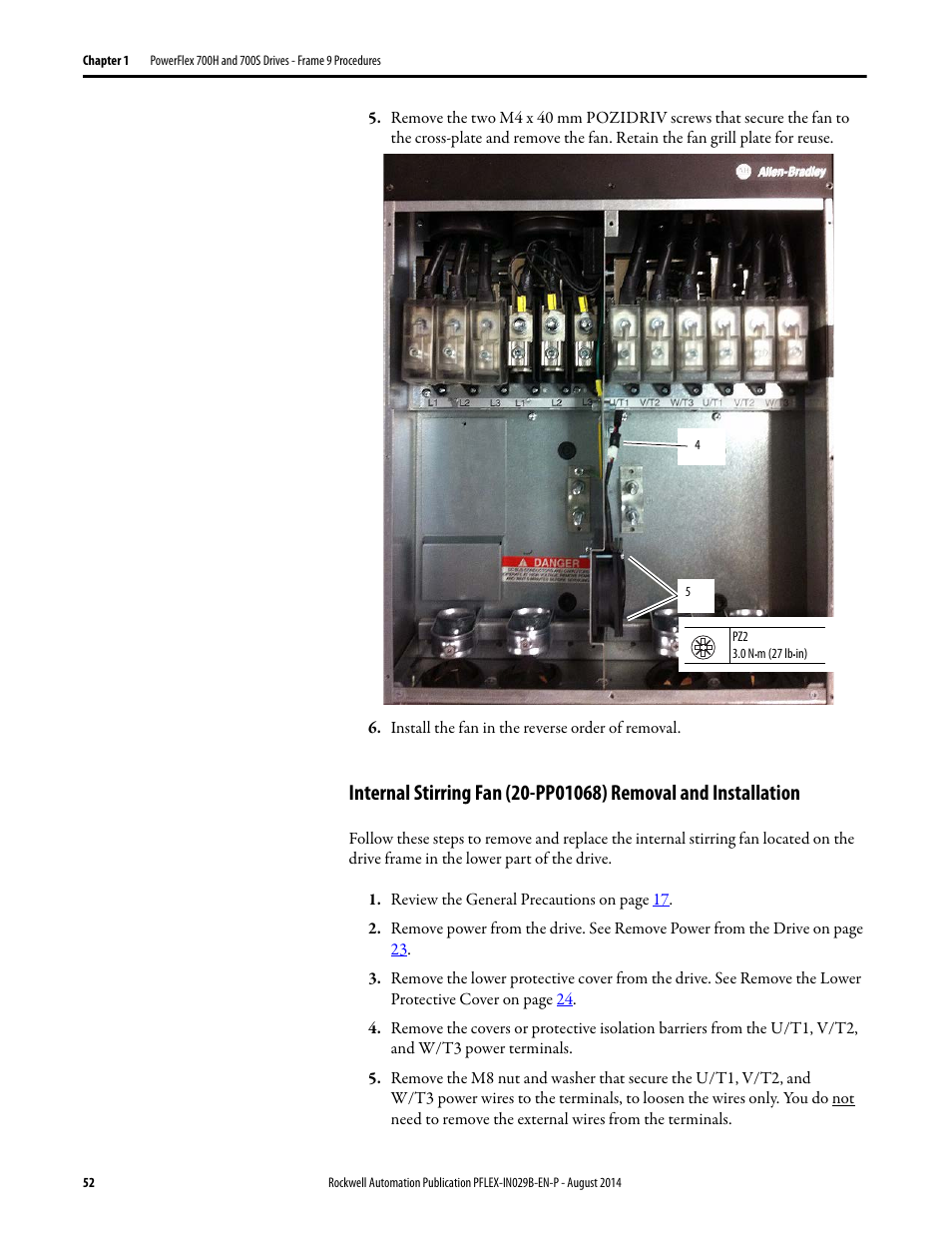Rockwell Automation 20Y PowerFlex 700H, 700S, and 700AFE Drive Fan Systems, Frames 9...14 User Manual | Page 52 / 296