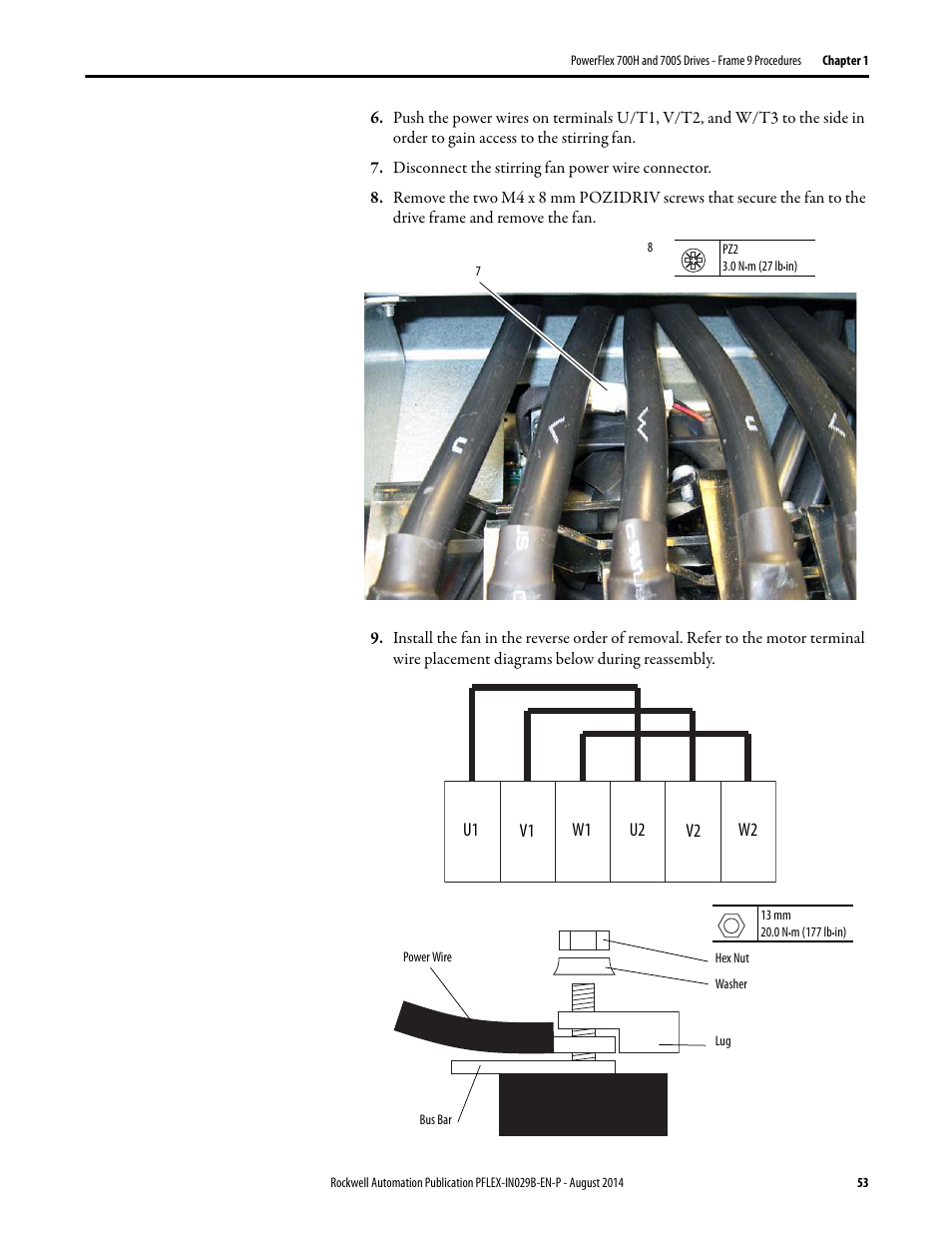 Rockwell Automation 20Y PowerFlex 700H, 700S, and 700AFE Drive Fan Systems, Frames 9...14 User Manual | Page 53 / 296