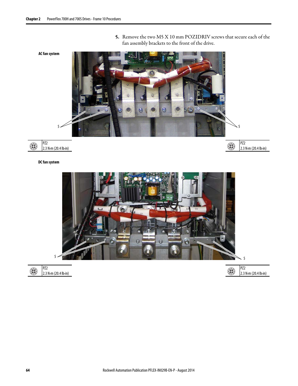 Rockwell Automation 20Y PowerFlex 700H, 700S, and 700AFE Drive Fan Systems, Frames 9...14 User Manual | Page 64 / 296