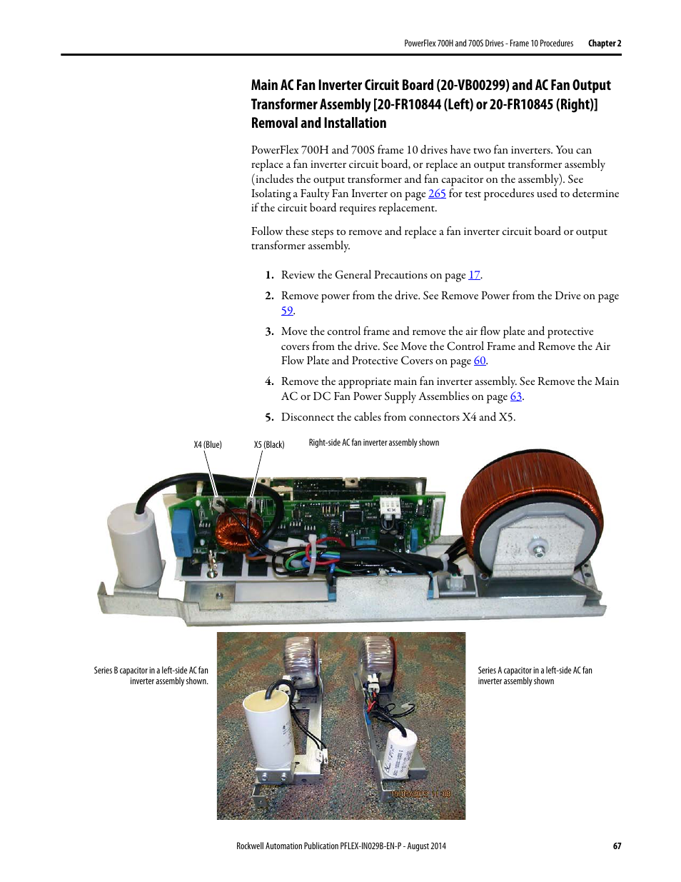 Rockwell Automation 20Y PowerFlex 700H, 700S, and 700AFE Drive Fan Systems, Frames 9...14 User Manual | Page 67 / 296