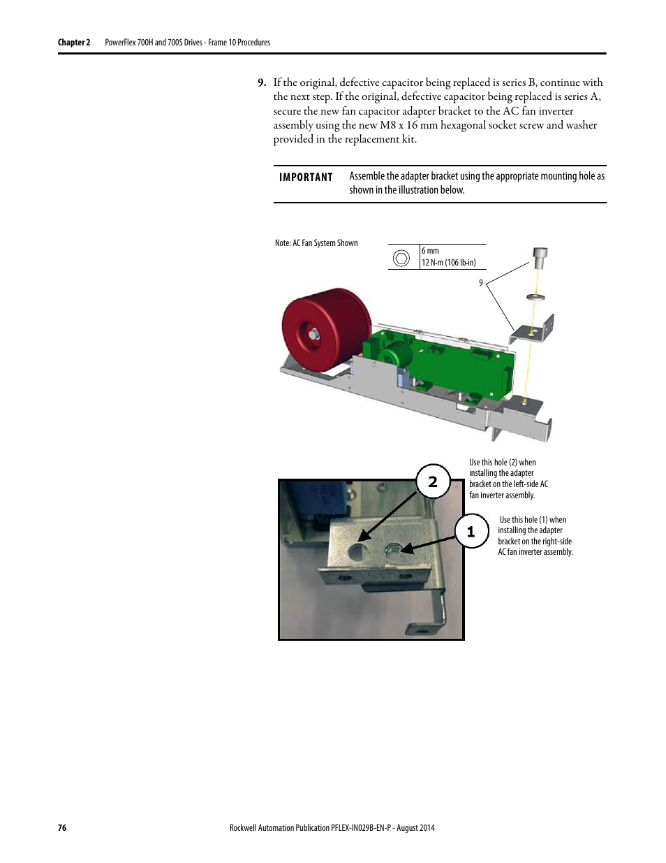 Rockwell Automation 20Y PowerFlex 700H, 700S, and 700AFE Drive Fan Systems, Frames 9...14 User Manual | Page 76 / 296