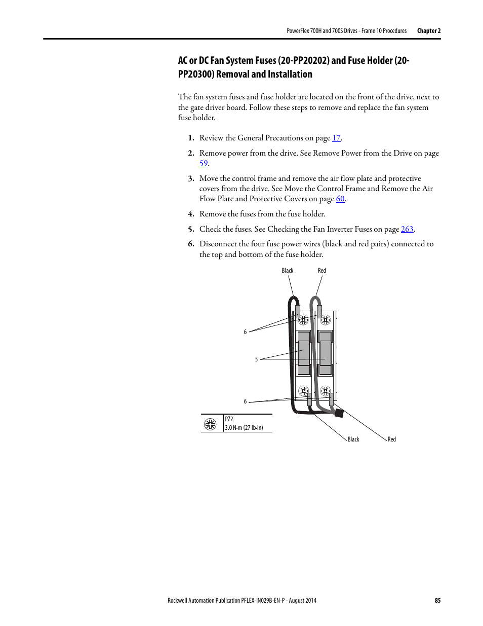 Rockwell Automation 20Y PowerFlex 700H, 700S, and 700AFE Drive Fan Systems, Frames 9...14 User Manual | Page 85 / 296