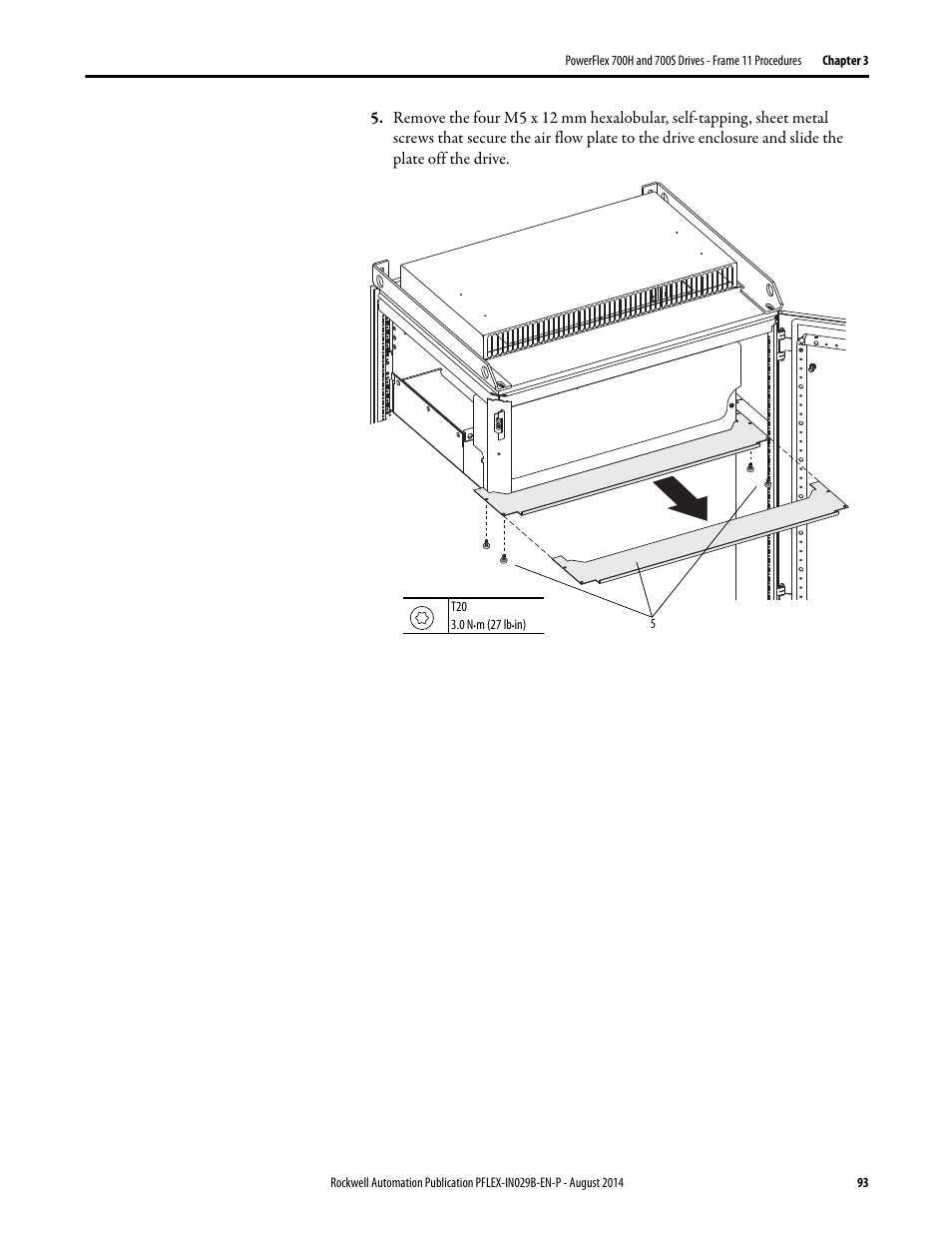 Rockwell Automation 20Y PowerFlex 700H, 700S, and 700AFE Drive Fan Systems, Frames 9...14 User Manual | Page 93 / 296