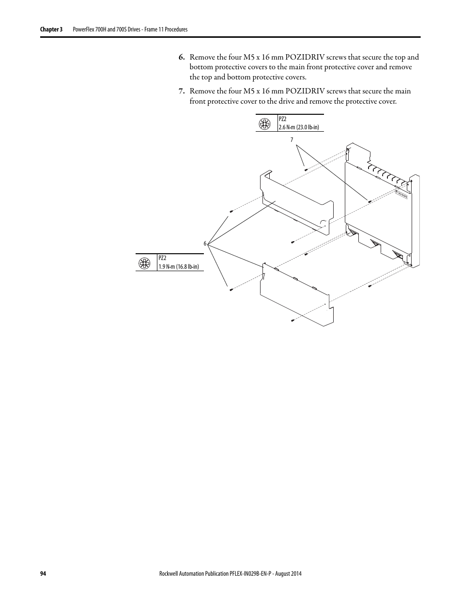 Rockwell Automation 20Y PowerFlex 700H, 700S, and 700AFE Drive Fan Systems, Frames 9...14 User Manual | Page 94 / 296