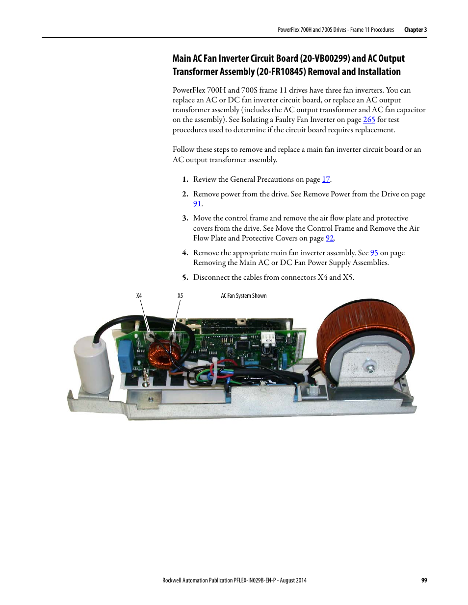 Rockwell Automation 20Y PowerFlex 700H, 700S, and 700AFE Drive Fan Systems, Frames 9...14 User Manual | Page 99 / 296