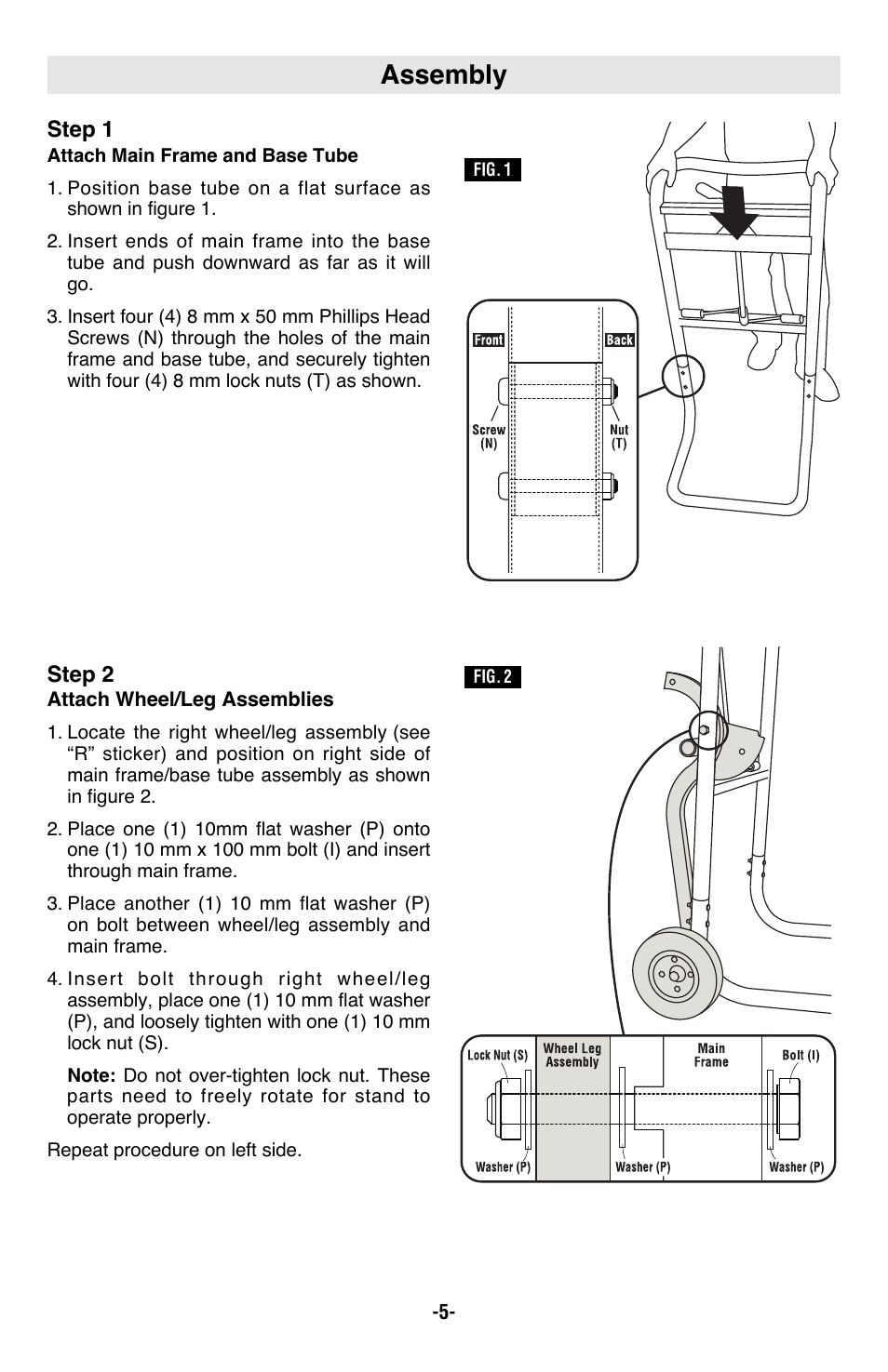 Assembly | Bosch T4B User Manual | Page 5 / 36