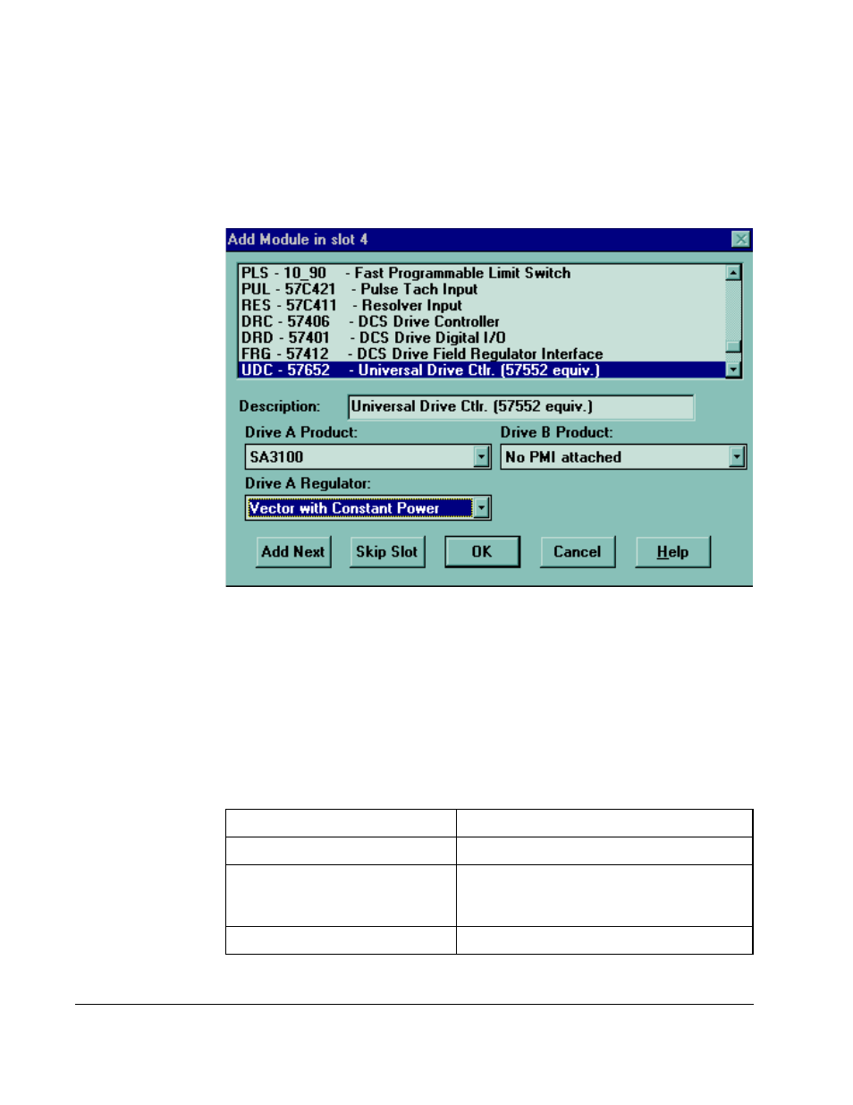 Figure 2.1 – adding a udc module -2, Table 2.1 – restricted drive type combinations -2 | Rockwell Automation SA3100 Distributed Power System Drv Config,Program User Manual | Page 14 / 162