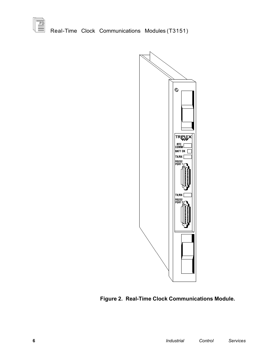 Rockwell Automation T3151 ICS Regent Real time Clock Communications Modules User Manual | Page 6 / 14