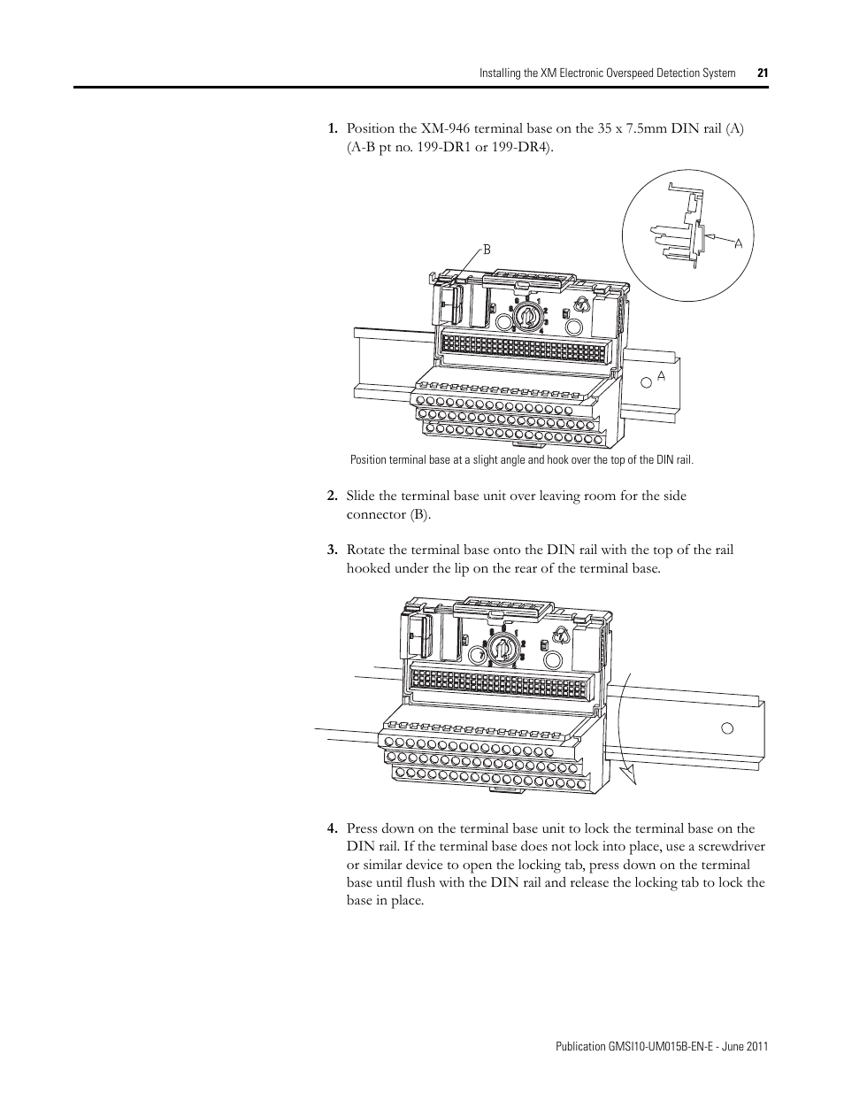 Rockwell Automation 1606-XLP XM Electronic Overspeed Detection System User Manual | Page 21 / 72