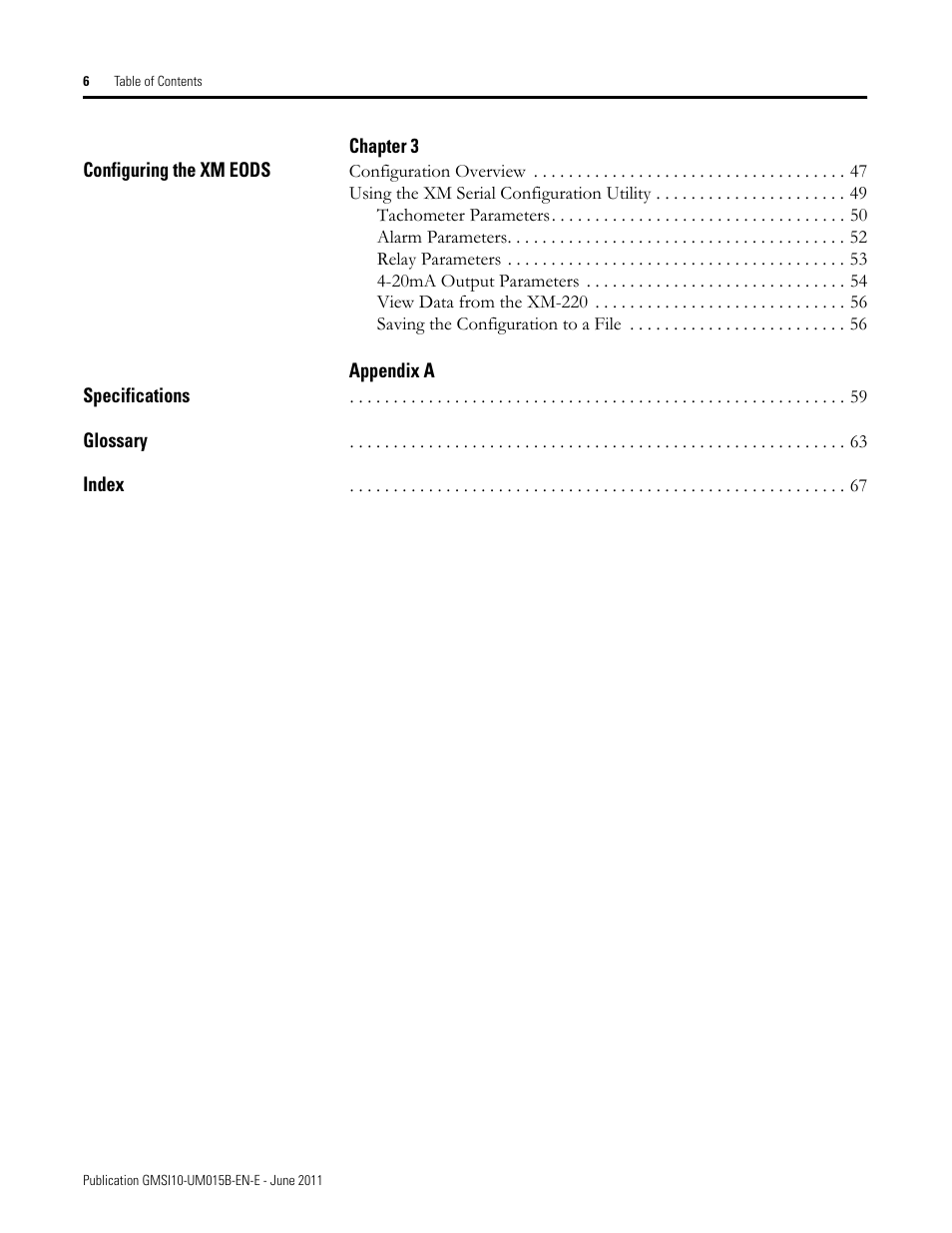 Rockwell Automation 1606-XLP XM Electronic Overspeed Detection System User Manual | Page 6 / 72
