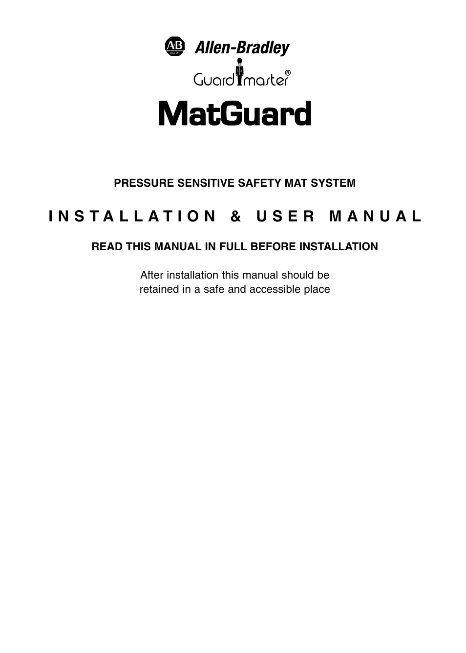 Rockwell Automation 440F MatGuard, 440F-C4000 Mat Controllers User Manual | 44 pages
