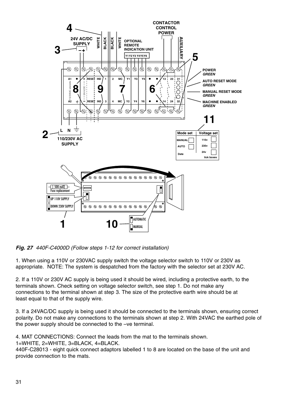 Rockwell Automation 440F MatGuard, 440F-C4000 Mat Controllers User Manual | Page 32 / 44