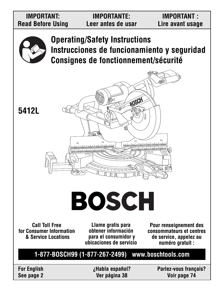 Bosch 5412L User Manual | 112 pages