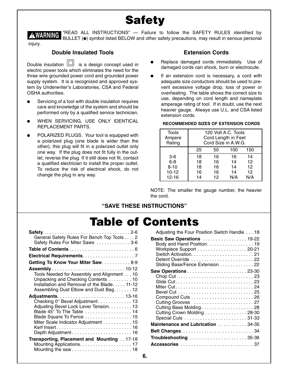 Bosch 5412L User Manual | Page 6 / 112