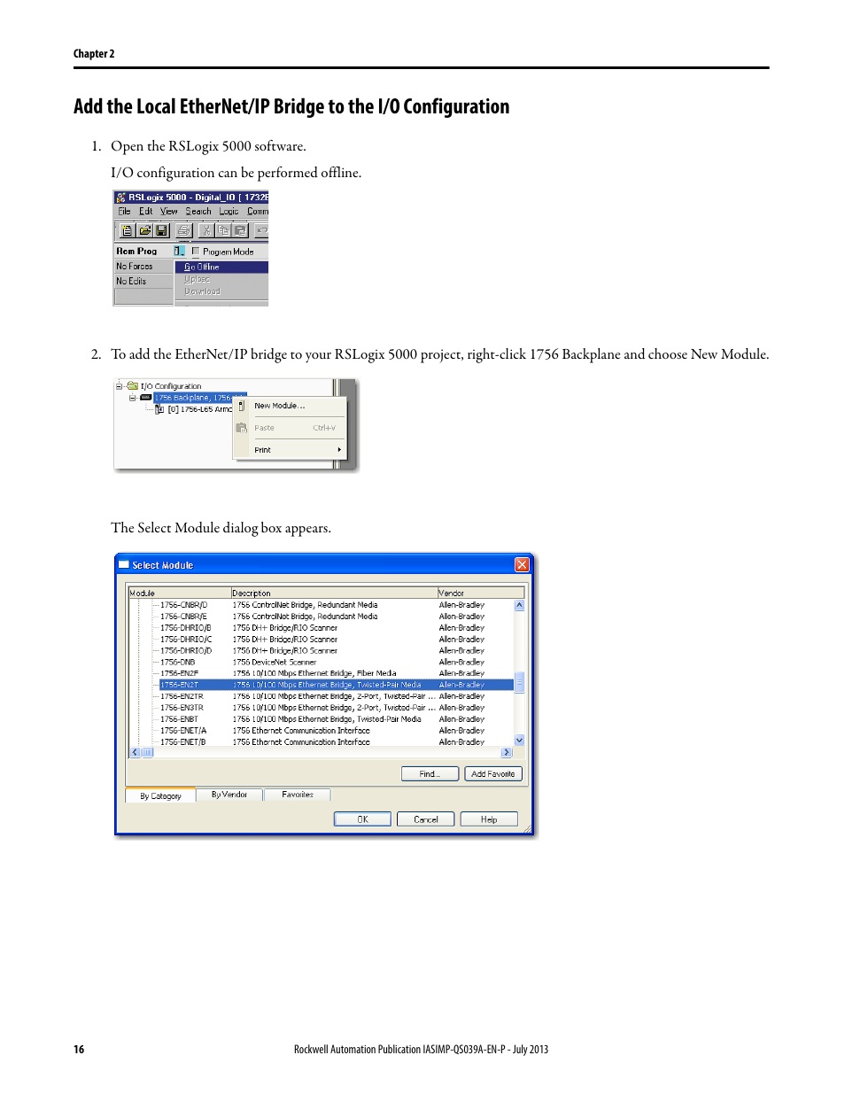 Rockwell Automation Logix5000 Control Systems: Connect ArmorBlock I/O Modules over Ethernet Quick Start User Manual | Page 16 / 30