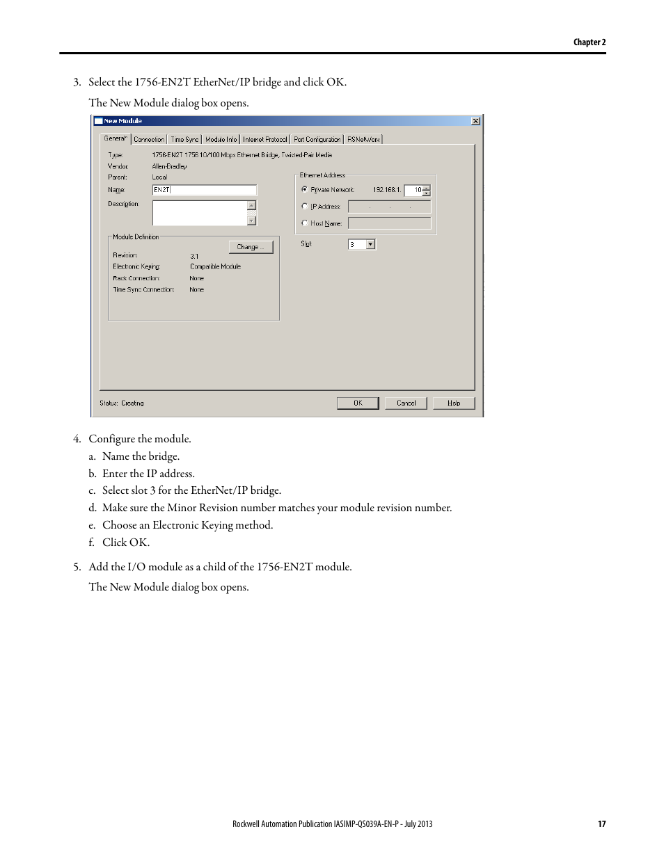 Rockwell Automation Logix5000 Control Systems: Connect ArmorBlock I/O Modules over Ethernet Quick Start User Manual | Page 17 / 30