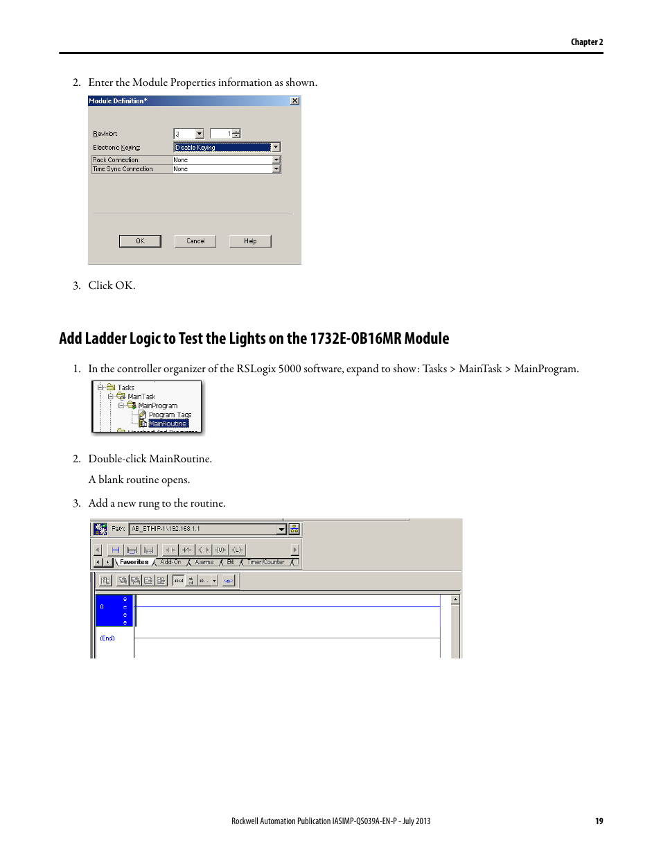 Rockwell Automation Logix5000 Control Systems: Connect ArmorBlock I/O Modules over Ethernet Quick Start User Manual | Page 19 / 30